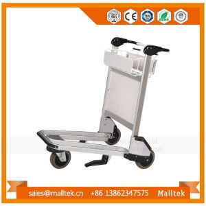 Hand Brake Airport Luggage Trolley Cart for Baggage with Aluminum Alloy