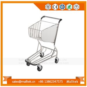 OEM Stainless Steel Airport Baggage Shopping Trolley Cart for Store in Airport
