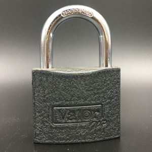Heavy Duty Grey Color Spray-paint Casting Brass Cylinder Iron Padlock with Normal Key