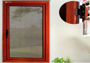 Security Single Panle Aluminum Shutter Screen Mesh Window Comply With Customized Design