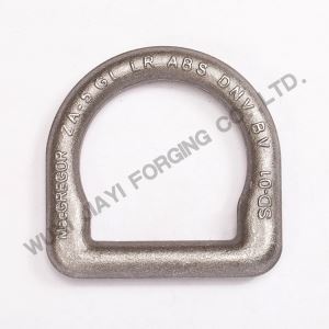 Forged 20 Ton Lashing Eye D Rings for Container And Cargo Securing