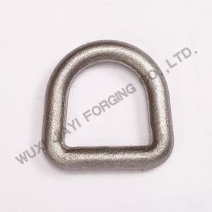 10 Ton Forged Steel Cargo Securing Flush D Ring With Die Forging Process