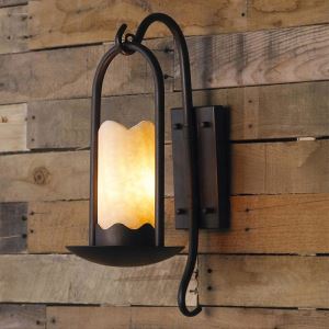 Popular Vintage Loft Wall Lamp Sconces With Marble Shade