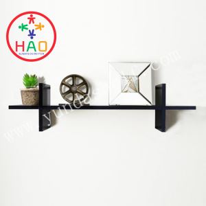 Black Wood Picture Frame Shelves Decorative Wall Photo Ledge Shelf Wall Shelves with Photo Frame