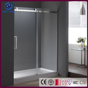 Clear Glass Frameless Sliding Shower Door, Fits 45-48 Inch Opening(KD8113)