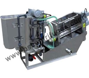 Automatic Continuous Volute Screw Press Sludge Thickening And Dewatering Machine For Sewage Sludge Treatment