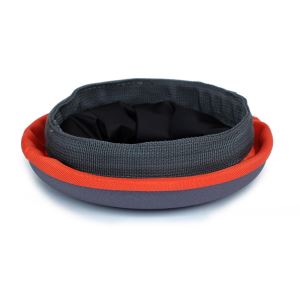 Easy Carry Foldable Fabric Dog Traving Food Bowl