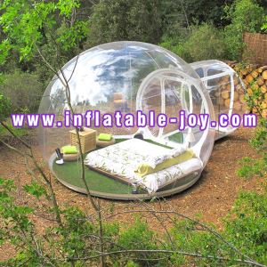 Inflatable outdoor camping transparent dome tent