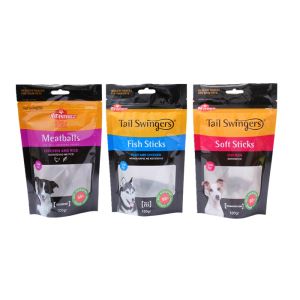 Dog Snacks Packaging Bags with Resealable Srtip