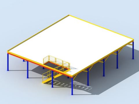 High Space Utilization Steel Structure Multi Layer Platform