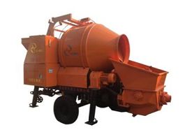 Diesel Small Mobile Concrete Planetary Mixer Pump
