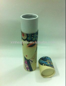Recyclable Round Shape Cosmetic Paper Packing Tube for Mascara