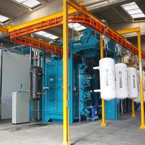 Continuous Stepping Type Hanging Chain Shot Blasting Machine