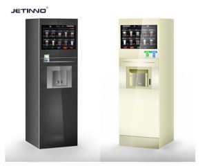 27 Inch Touch Screen Drink Vending Machine of Instant Coffee and Tea and Milk and Hot Chocolate-JL500-IN7C-P