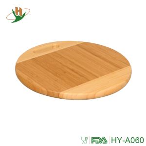 Bamboo Round Shape Cutting Board Hygienic Natural Wood Chopping Board for Kitchen