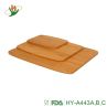 3 Piece Bamboo Cutting Board Set - Wooden Cutting Boards for Kitchen with Storage Handle - Small and Large Wood Cutting Board