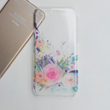 Full Area Printing Transparent Clear Patterned iPhone 6 6S Cases with Designs