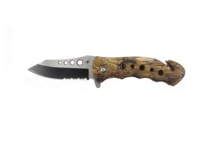 Tac-Force USA Spring Assist Folding Tactical Knife with Half-serrated Blade