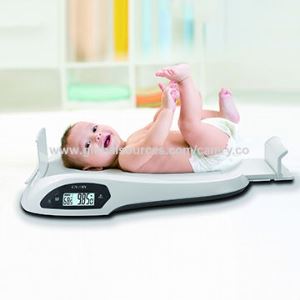 Measuring Height and Weight of the Electronic Baby Growth Scale