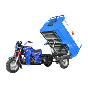 Water-cooled Adult Three Wheel Motorcycle 250cc Durable Petrol Auto Dumper for Collecting Rubbish with Dustbin