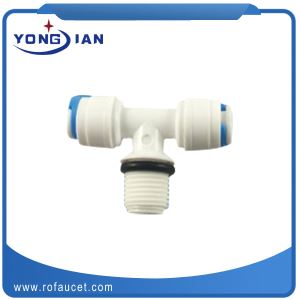 TEE Male Thread Connectors and plastic quick connect fittings for wate HJ-6044