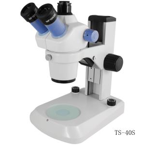 TS-40S Flexible Arm Trinocular Zoom Stereo Microscope,Stereoscopic Microscope, Circuit Board Testing,Dissecting Microscope,Repair With A Microscope