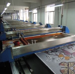 Textile Digital Full Automatic Flat Bed Screen Printing Machine