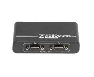 1 PC to 2 Monitors SVGA/XGA 2 Port VGA Splitter Video Monitor Switch Box