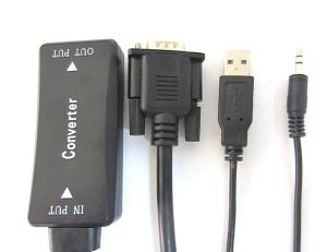 VGA TO HDMI WHIT CABLE 1080P