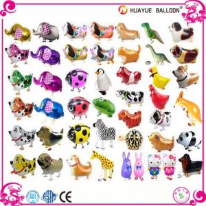 Various Shaped Walking Pet Mylar Animals Balloons with Feet for Kids Toy or Gift