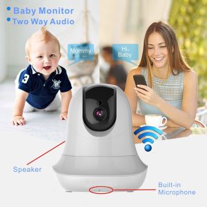 HD Internet Camera WiFi Wireless Network IP Security Surveillance Video System, Baby and Pet Monitor with Pan and Tilt, Two Way Audio & Night Vision