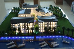 Architectural Scale Plastic Model For 3d Building ,physical Model For Beach Holiday