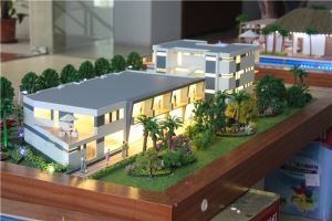 Miniature Ducth Villa Model For Presentation , Lighting Building Exhibition Model