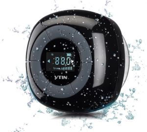 Portable Mini Waterproof Bluetooth Speaker With Digital Tuner LCD Display