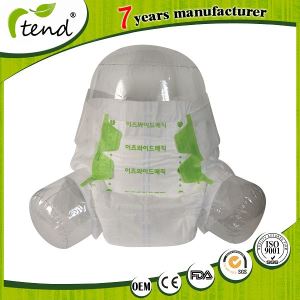 S Line Cross Magic Tape Ears Adult Diapers with Patent Design
