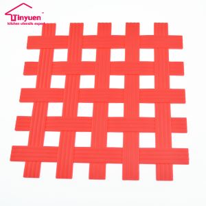 Cross Shape Silicone Non Slip Heat Resistant Hot Pads Mat
