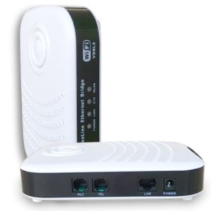 100Mbps Wifi VDSL2 Phoneline Ethernet Adapter For Long Distance Network Extending And Monitoring