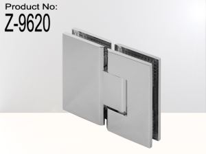 Adjustable heavy duty square corner 180 degree glass to glass shower hinge
