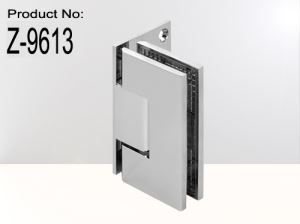 Adjustable heavy huty square corner offset back plate shower hinge