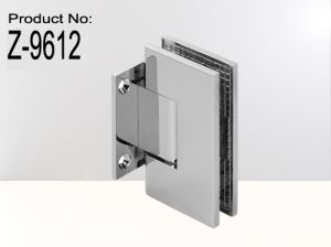 Adjustable heavy duty square corner wall mount short back plate shower hinge