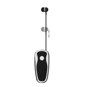 Hot Business Clip Bluetooth Earphone Wireless Headphone With Retractable Line, In Ear Headphone With Microphone