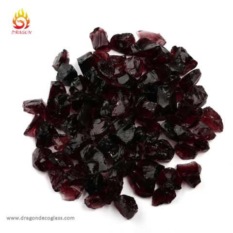 Purple Recycled Glass Granules for Landscaping and Home Decoration