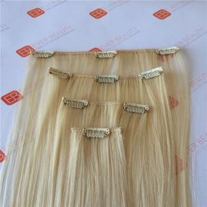 Clip In Weft With Indian Human Hair