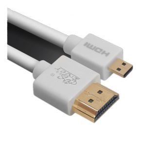 Gold Plated Connector Premium Micro HDMI to HDMI Cable for Smart Mobile Phones and Tablets with Micro HDMI Port