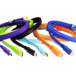 High Speed 3D Colorful Series FLAT HDMI Cable with Etherent