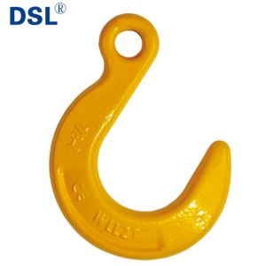 Heavy Duty U.S. Type G80 Forged Foundry Eye Clevis Slip Hook with High Strength Super Alloy Steel.