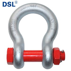Galvanized Marine Anchor Bolt Type Bow Shackles for Lifting U.S.Type G2130