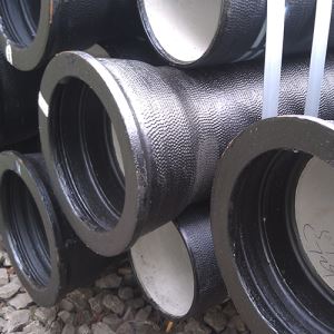100% Water Pressure Test Ductile Cast Iron Cement Lined and Bitumen Coating Socket Spigot Pipes Class K
