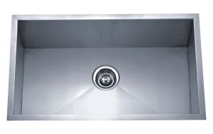 Hand Made Undermount Stainless Steel 30 in. Single Basin Kitchen Sink (HM3018)