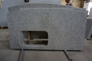 G655 Granite Countertops & Vanity Tops / Hazel White Stone Tiles / Tong'an White Kitchen Island